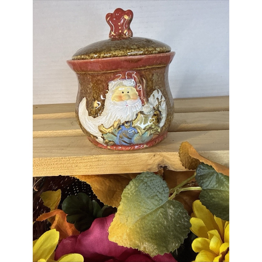 Greenbrier International Christmas Santa Sugar Bowl.